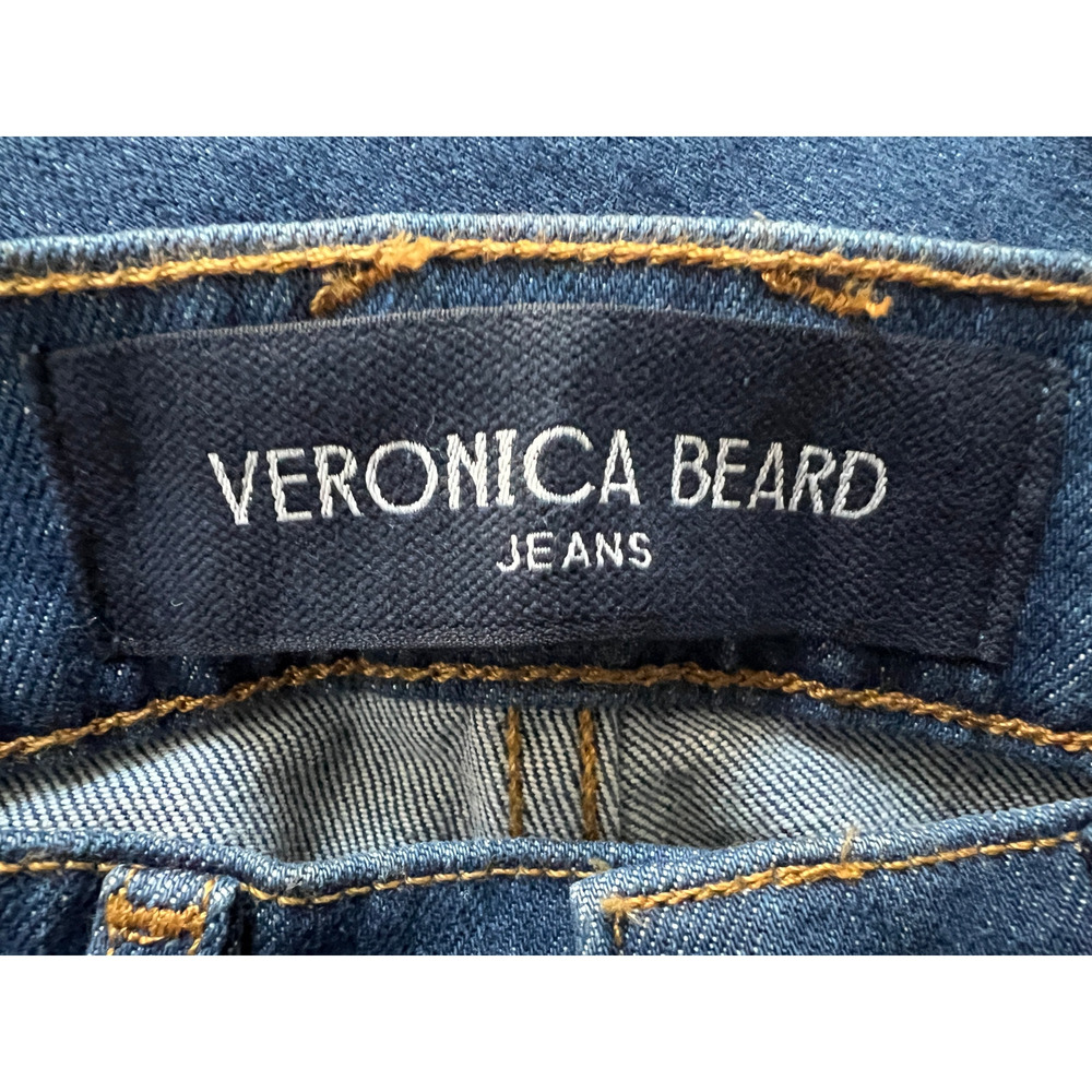 VERONICA BEARD WOMENS SIZE 27 CARSON HIGH RISE ANKLE FLARE BLUE JEANS - Picture 4 of 14